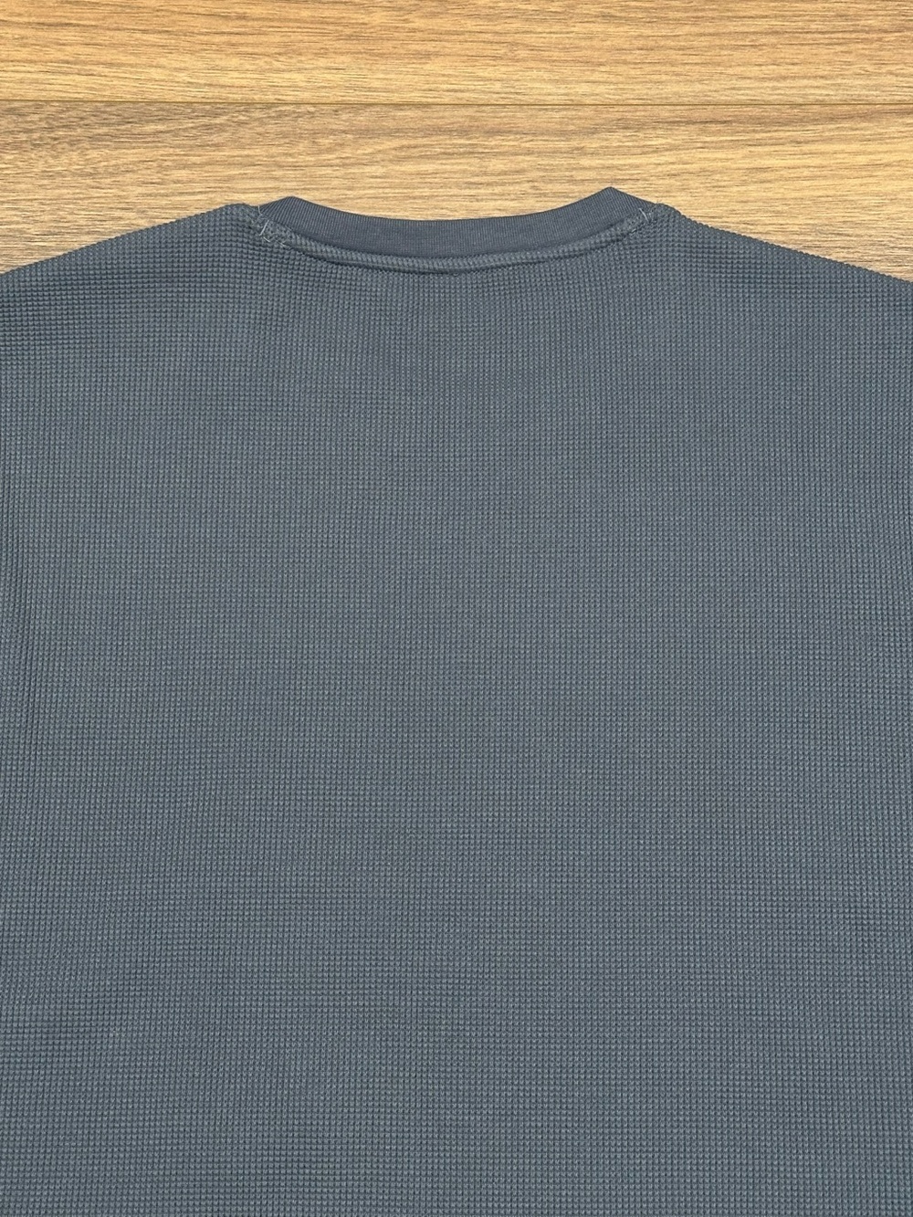 Lululemon Cotton-Blend Waffle Knit Long-Sleeve Shirt in Gray Size XXL - Picture 6 of 10